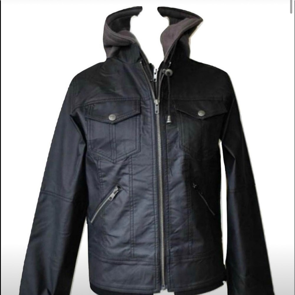 James&Co Trench Jacket Vegan Leather - Frannie NWT